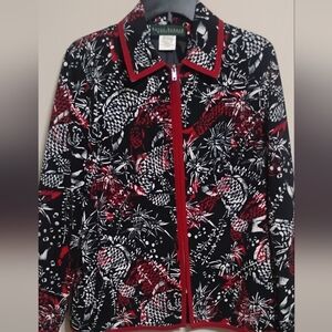 Women's Harve'Benard by Benard Holtzman Multicolor Blazer/Jacket Size: 10